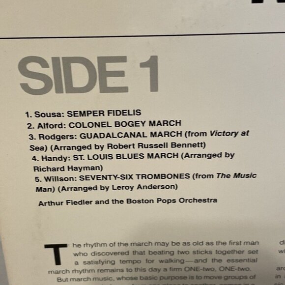 Great Moments Of Music Marches (Vinyl, 1980) Time Life STLS-7002 NM LP Record - Picture 4 of 9